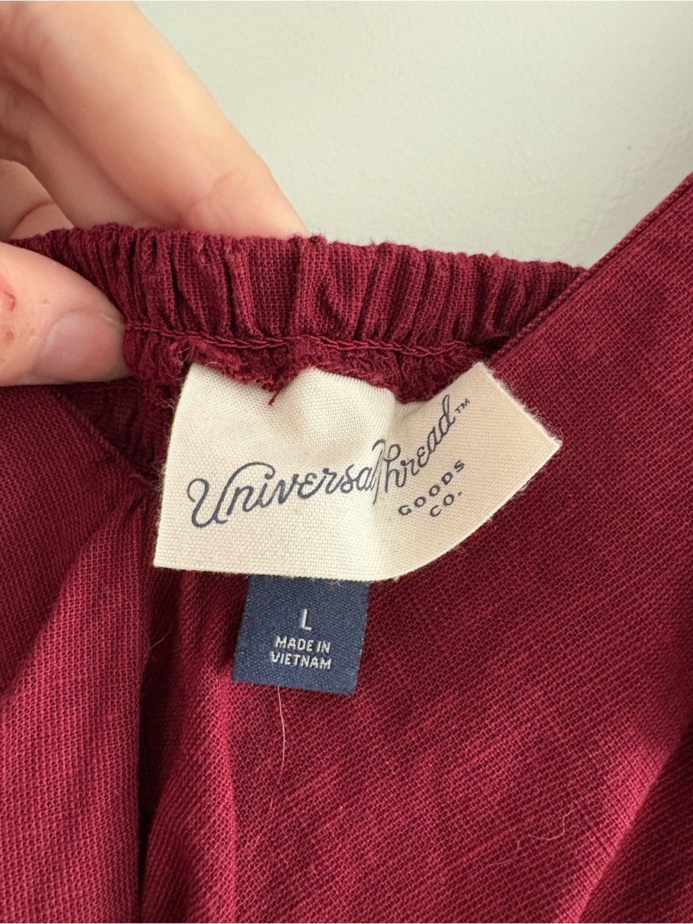 Universal Thread Wine Red Ruffle V-Neck Maxi Dress - Picture 5 of 7